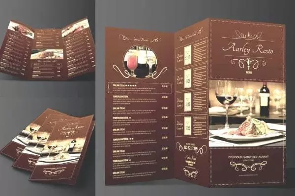 grafica menu menu ingegnerizzato menu ristorante
